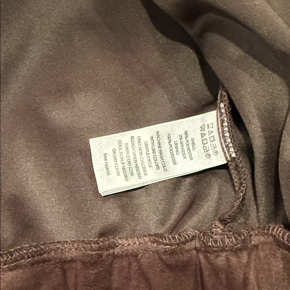 Women’s House of Harlow 1960 Cropped Faux Suede Jacket Size L brown - Picture 12 of 16